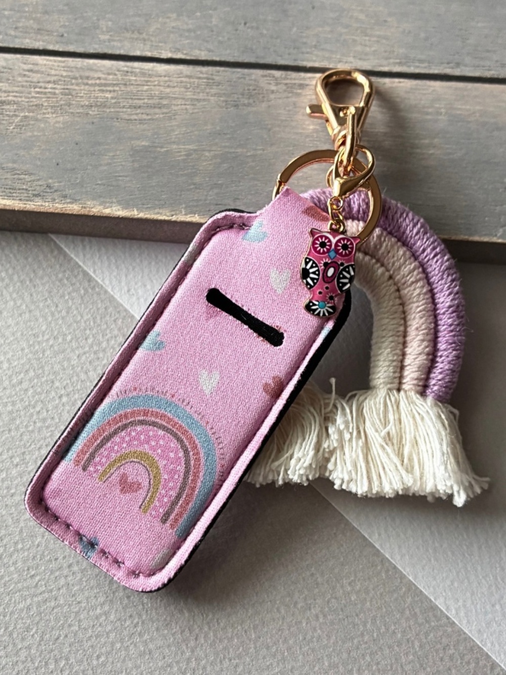 Keychain | Lipstick Holder | Rainbow Keychain | Accessories | Combo